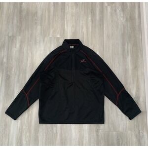 Legendary Whitetails Sweater Mens 1/4 Zip Black Long Sleeve Outdoors‎ Large